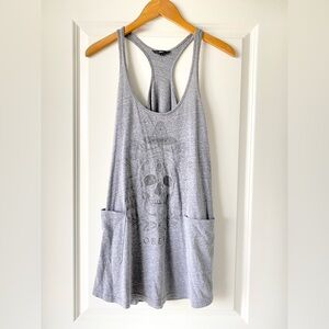 Womens Obey Skull Grey Dress